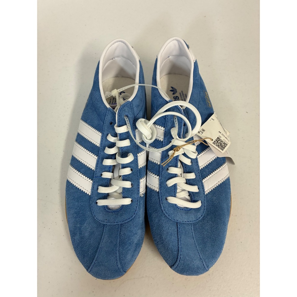 Adidas Originals Tokyo W Blue Suede White Three Stripes Gum Sole JI0179 W 8.5